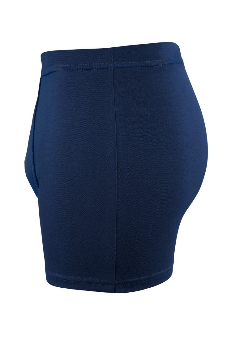 Sesto Senso Herren Boxershorts Lizard – Bequeme Unterwäsche aus Baumwolle mit Elastan, Raumklima-Einsatz, Flache Nähte, Ohne Einschnürung, Ideal für Alltag, Blau