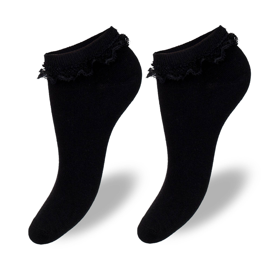 5x Skarpety Bawełniane STOPKI Z KORONKĄ Milena