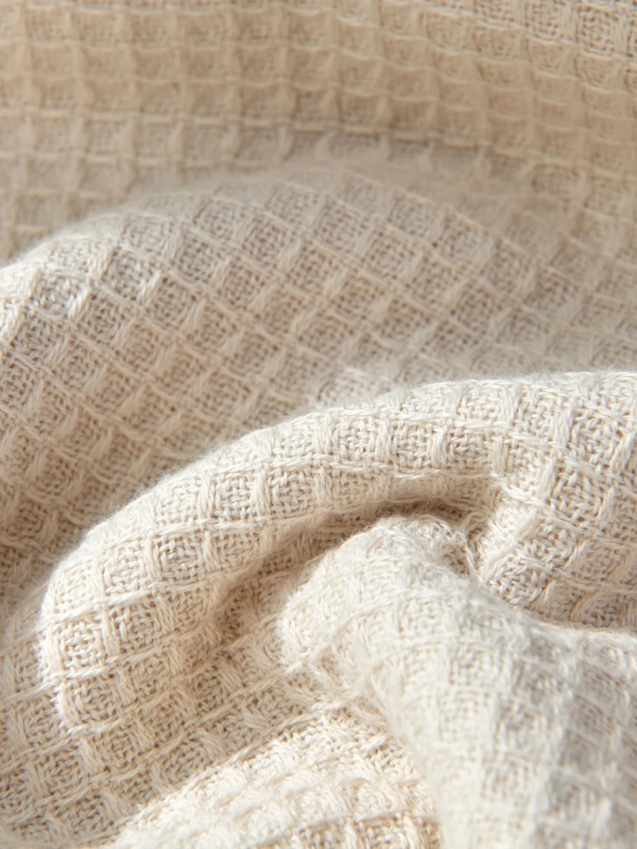 Towel Waffle Checky Beige