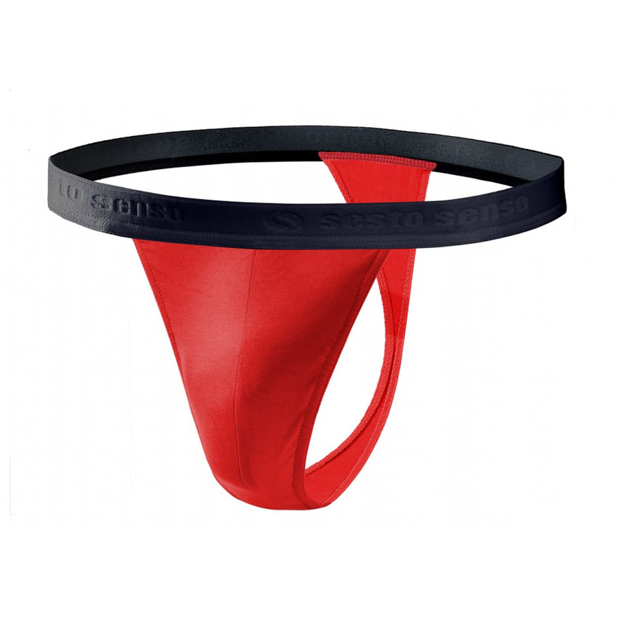 Herren-Strings STM01 Schwarz/Rot/Blau