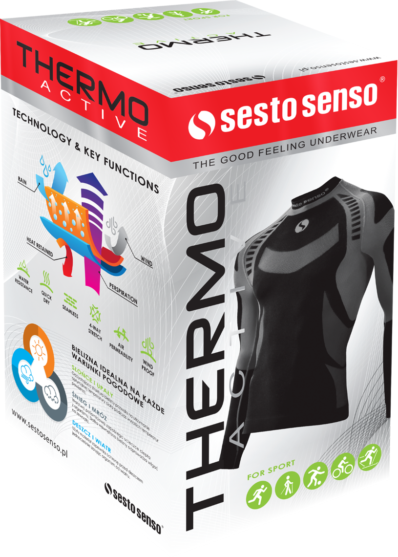 Funktionsshirt Thermo Active Grau