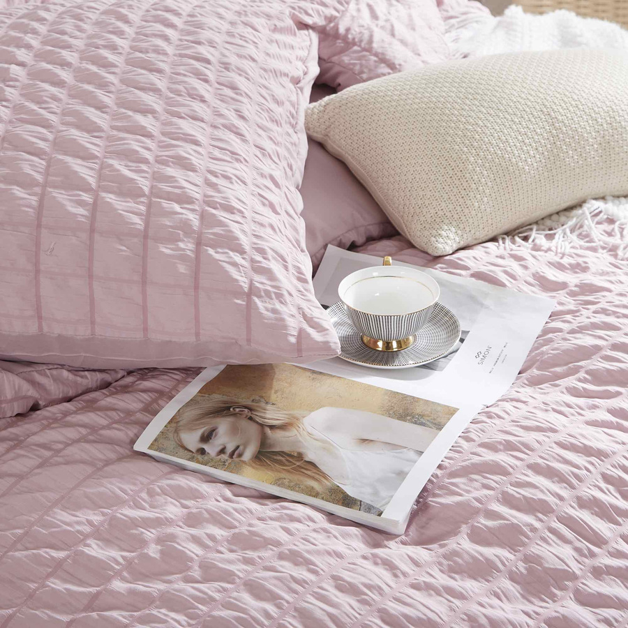 Bettwäsche Creasy Puderrosa