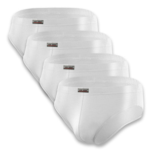 Sesto Senso Herren Slipy Set – Hochwertige Baumwollunterwäsche, Sportlicher Schnitt, Antiallergisch, Schnell trocknend, Perfekte Passform, Farben: Rot, Blau, Schwarz, Weiß, 4er Pack, Für Aktive Männer