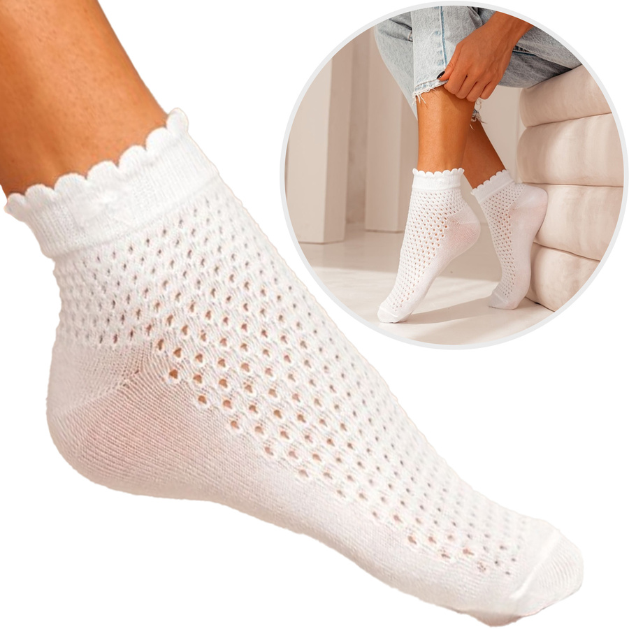 Damen-Socken Serie Weiß