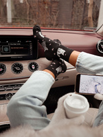 Damenstrümpfe Muster 200 Katzen und Herzen