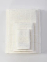 Prosop Wafel Checky Alb