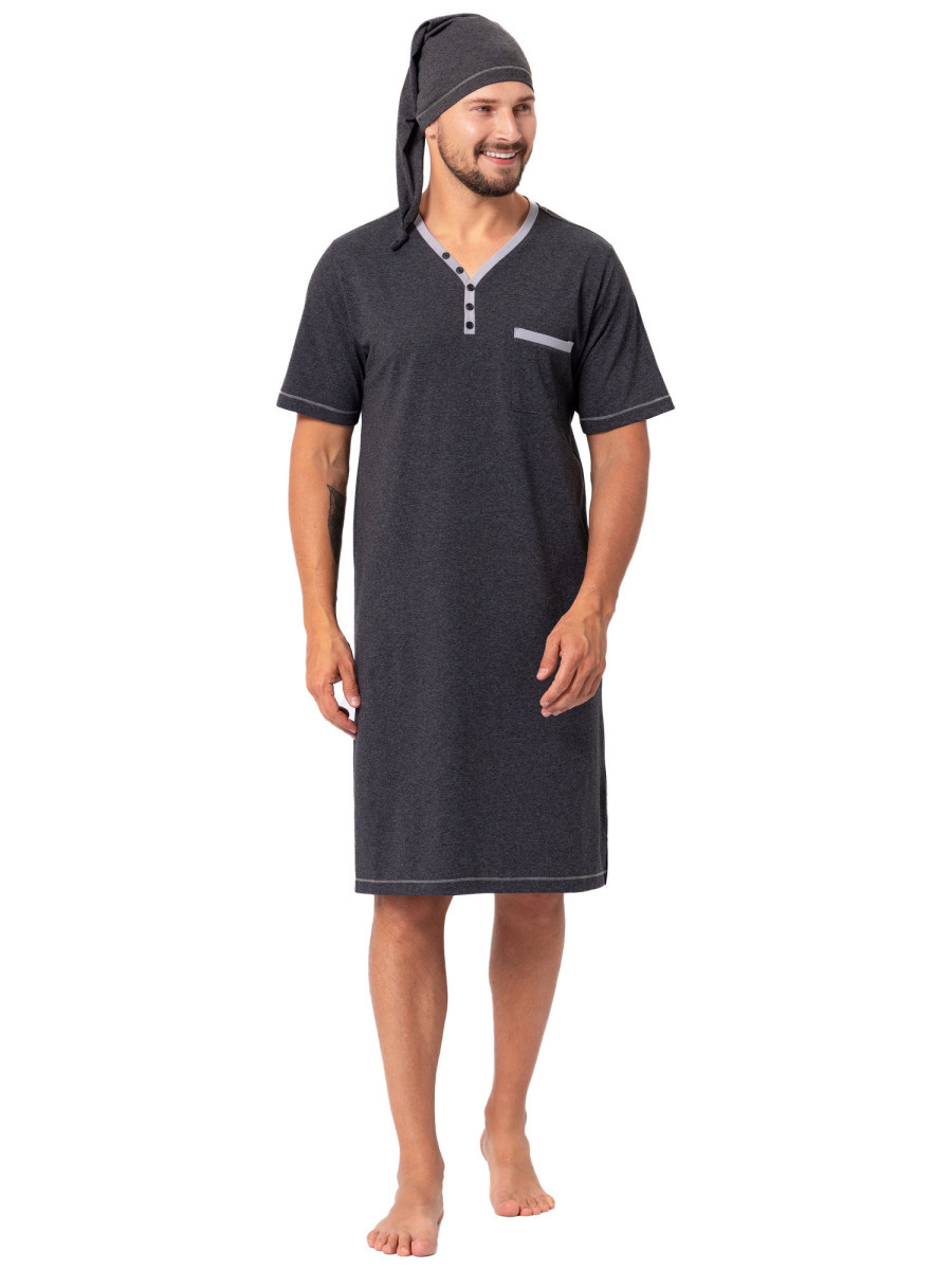 Men's Nightgown with Robe Bonifacy 357/1