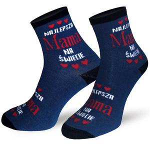 Gemusterte Socken Day Of Mommy Geschenk Milena