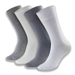Socken Herren Serie Glatt Grau