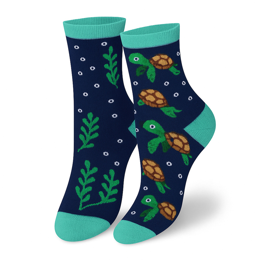 Bunte Damensocken mit lustigen Mustern Milena