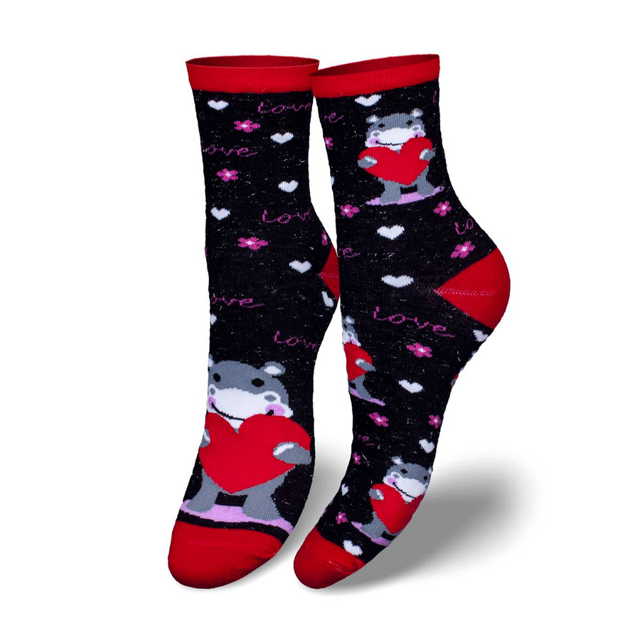 Damen Socken Serie Gemustert 200 Schwarz