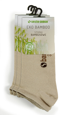 3X Stopki z włókna bambusowego EKO BAMBOO Sesto Senso