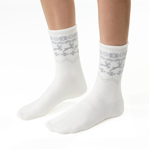 Socken Art. 123 Ecru, Weiß