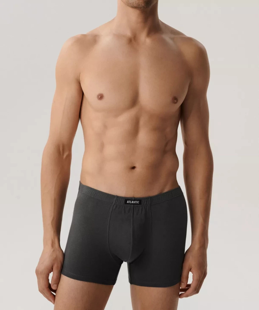 Herren-Boxershorts 5bmh-007 Grau/Schwarz