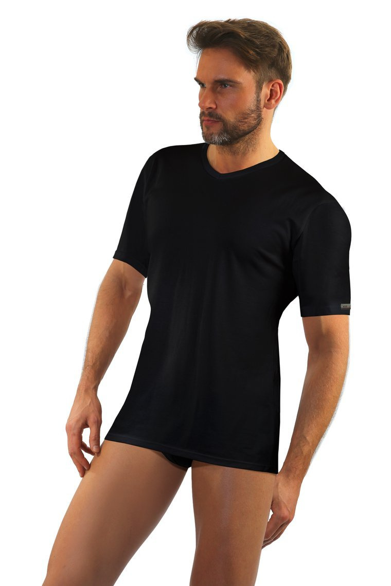 Herren T-Shirt Cobra Schwarz