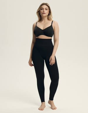 Shrinky Modeling Leggings Schwarz