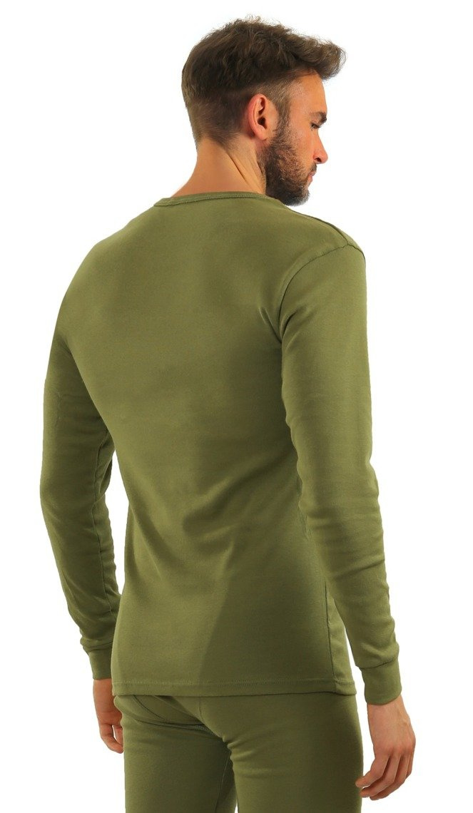 Langarmshirt Herren Art. 111 Olivgrün