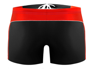 Sesto Senso Herren Badeboxer – Schnelltrocknend, Poliamid-Elastan Mix, Komfortabler Sitz, Mit Zierstreifen, Für Schwimmen & Strand, Farbe: Schwarz, Modell: BD384