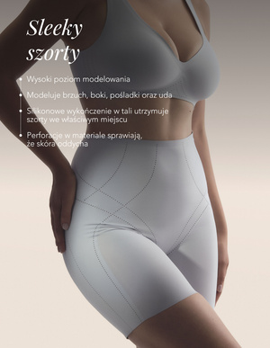 Schlüpfrige Modelliershorts Blau