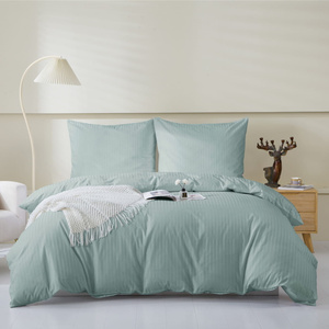 Bettwäsche Set Salbeigrün Damast