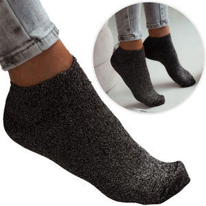 Lurex-Socken, Farbe Hellgrau, Größe 37-41