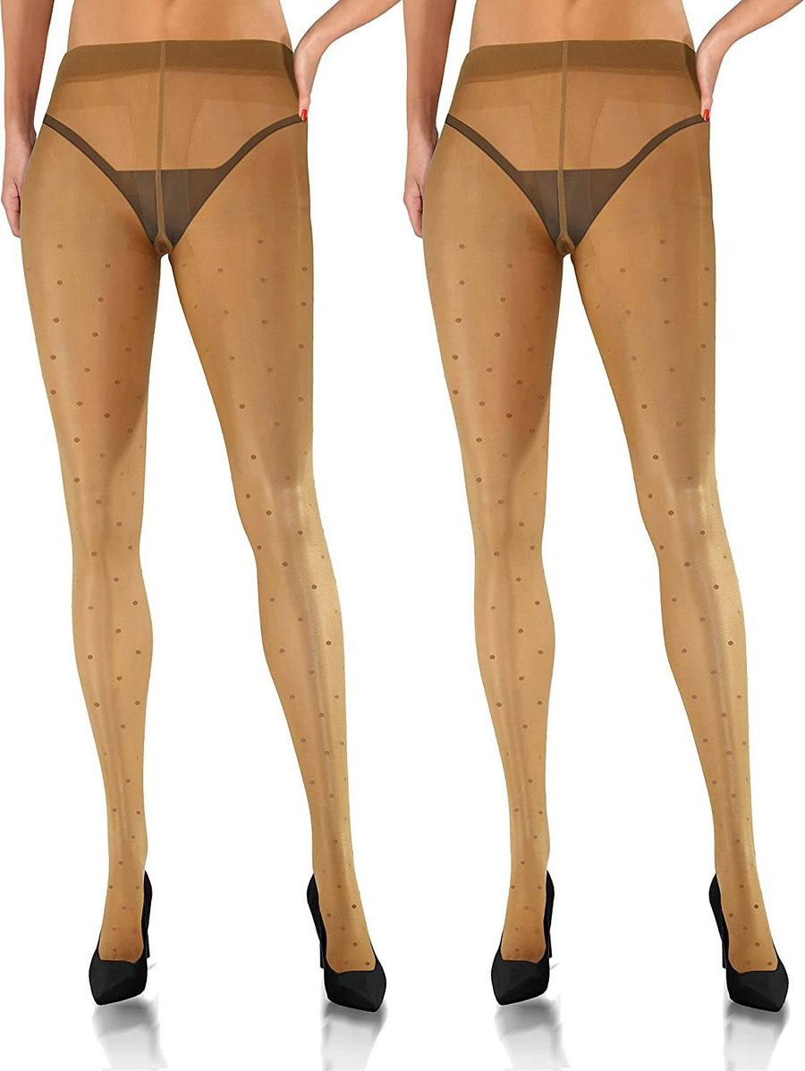 2X Rajstopy w kropki 20 DEN Beti Sesto Senso