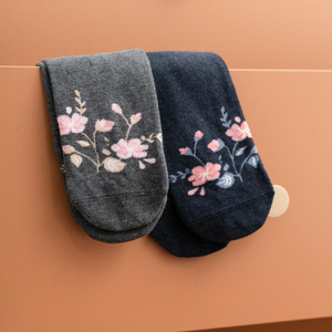 Damensocken Serie Gemustert Grau