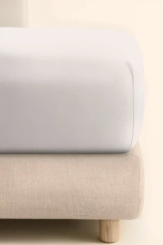 Bettlaken Jersey Hellgrau