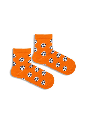 Kindersocken Joy 184 Fußball Orange