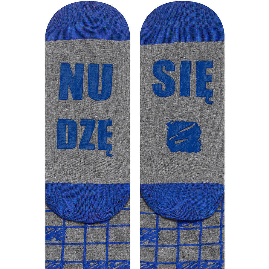 SOXO Herren lange Socken mit Aufschrift Baumwolle lustig 