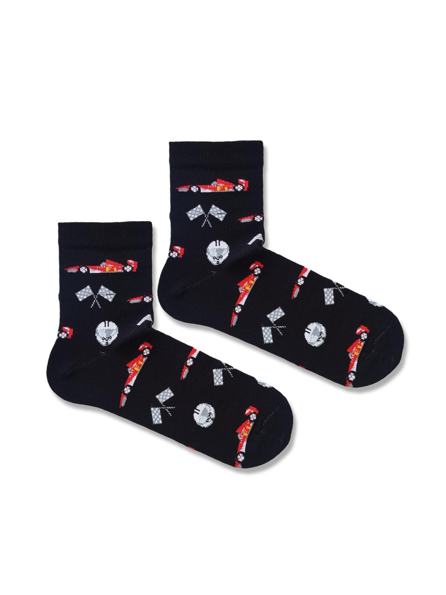 Herren 3/4 Socken Rennwagen