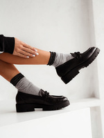 Damen-Baumwollsocken mit Lurex-Rippung 0200.060