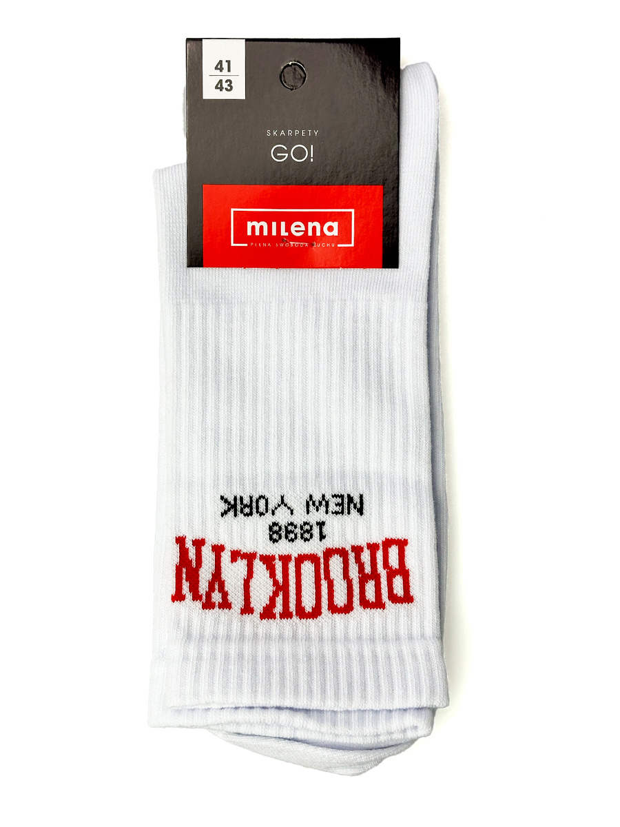 Herrensocken Go! Brooklyn Weiß