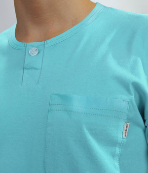 Schlafanzug Kurzarm Serie Blau