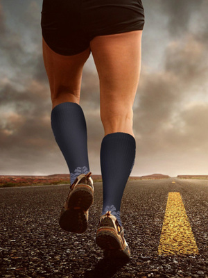 Șosete lungi de compresie Seria Gri