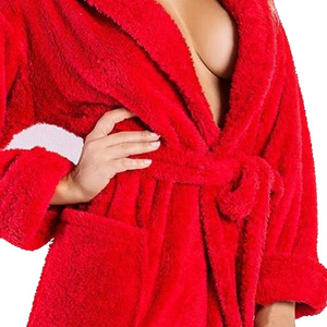 Halat lung de damă Seria Eliza Roșu