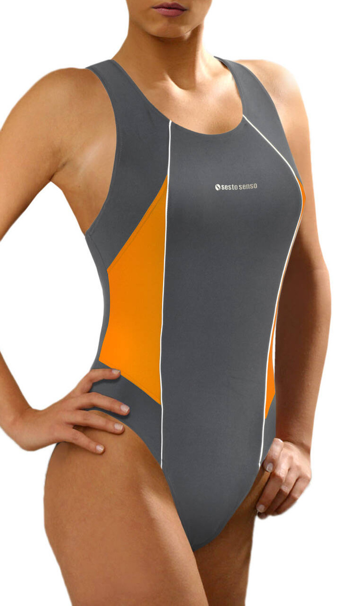 Einteiliger Badeanzug P186 Grau