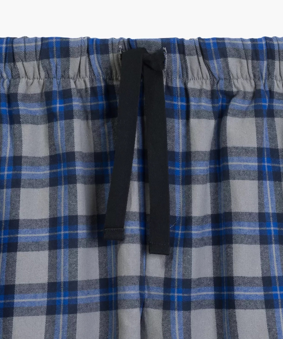 Pyjamahose Serie nmb-045 Grau Kariert