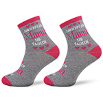 Socken Damen Serie Gemustert 200 Grau