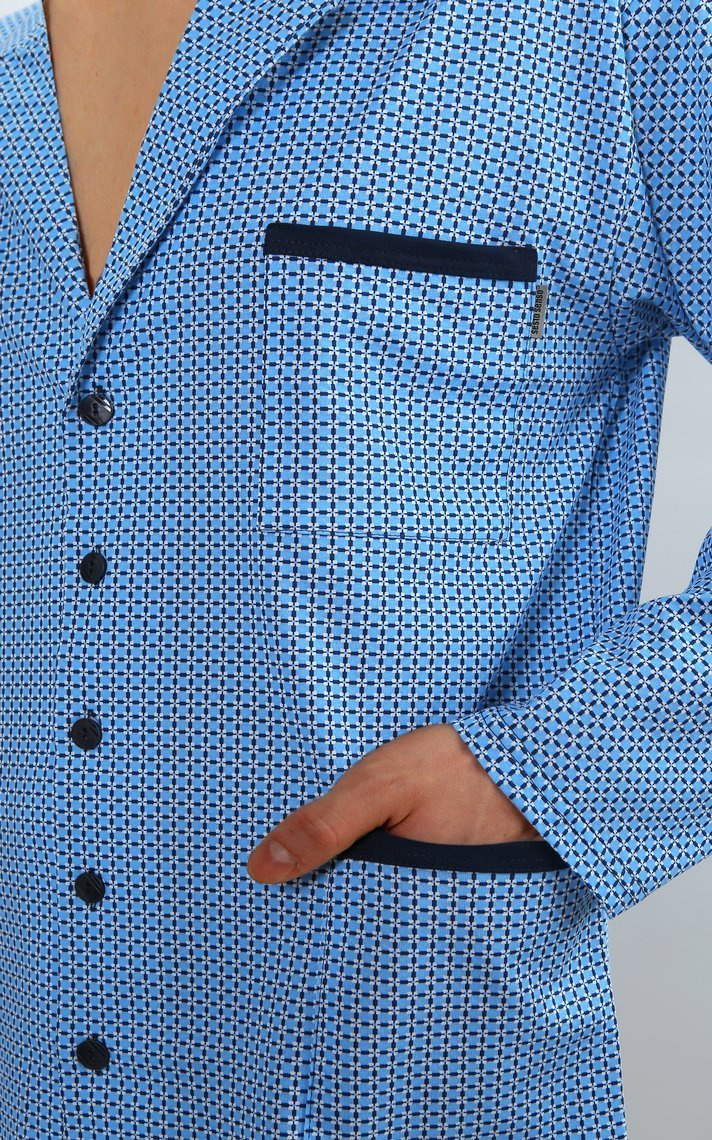 Herren-Schlafanzug Serie Blau