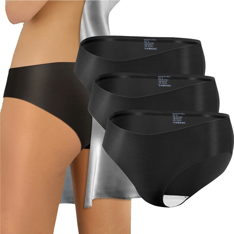 Damen-Slips Laser-Cut Schwarz