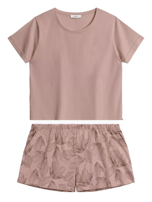 Damenpyjama Nlp-489 Rosa