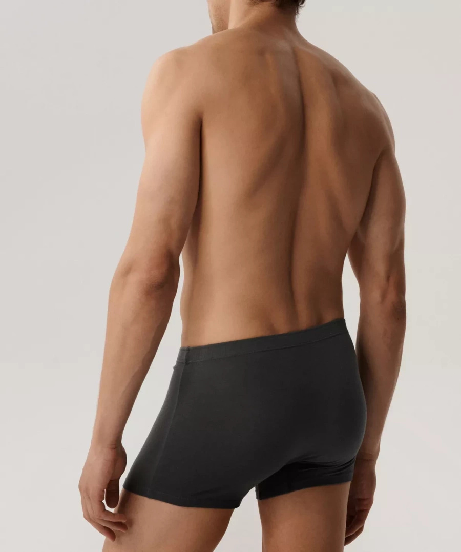 Atlantic Herren Baumwoll Boxershorts Set – Bequeme Unterwäsche, Atmungsaktiv, 5er Pack, Schwarz & Grau, Elastische Passform, Herbst/Winter Kollektion 2025