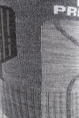 Wollsocken Trekking Winter Grau Mehrfarbig