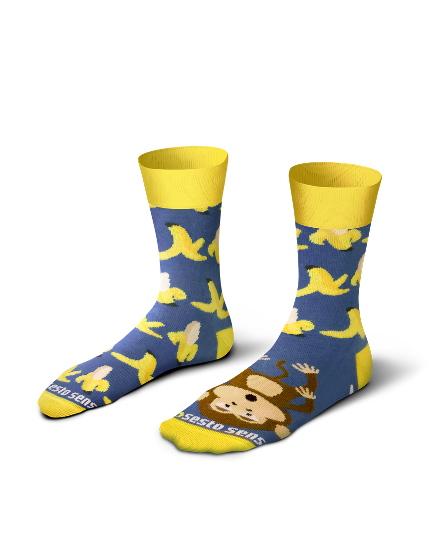 Sesto Senso Herren Skarpetki – Lange Baumwollsocken mit Löwenmotiv, Bunte Farben, Atmungsaktiv und Bequem, Vielseitig für Alltag und Elegante Outfits, Ideal für Sport und Freizeit, Neu