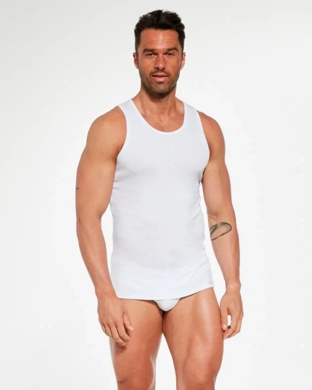 Koszulka Authentic 213 Ribbed szary melanż Cornette