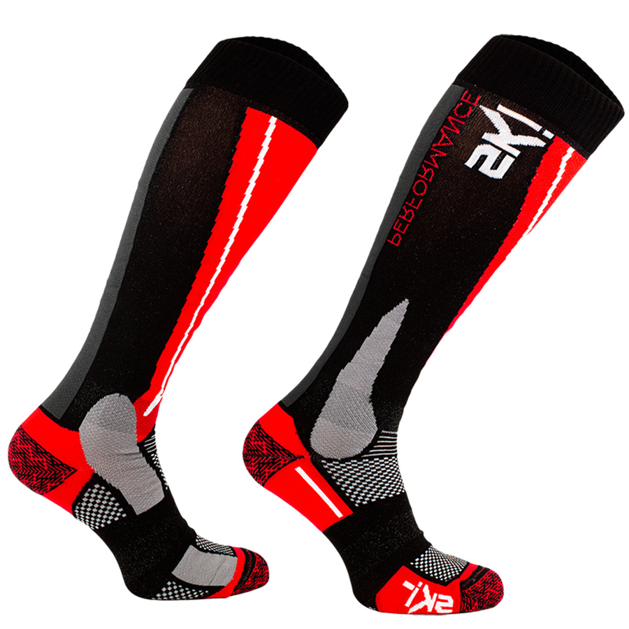 Șosete de schi SKIUL04 roșii