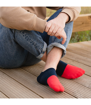 Damen/Herren farbige Füße Zwei Farben Mehr Mode