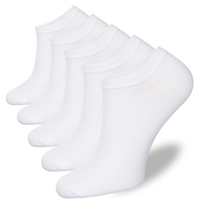 5x Herren Baumwollsocken Glatt