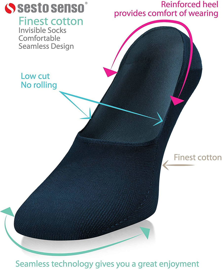 Herren Füßlinge Serie Blau